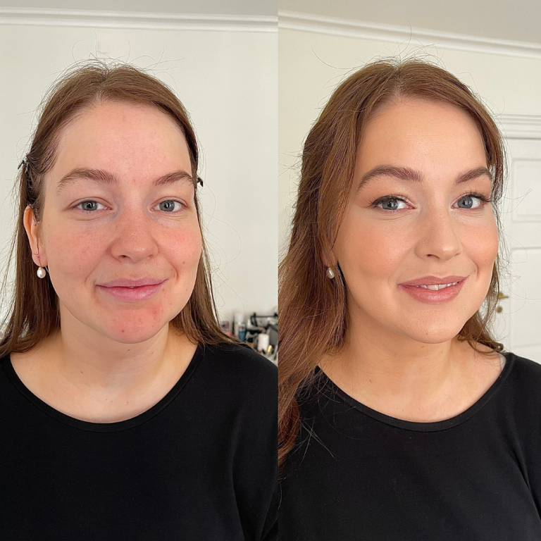 hår og makeup til bryllup